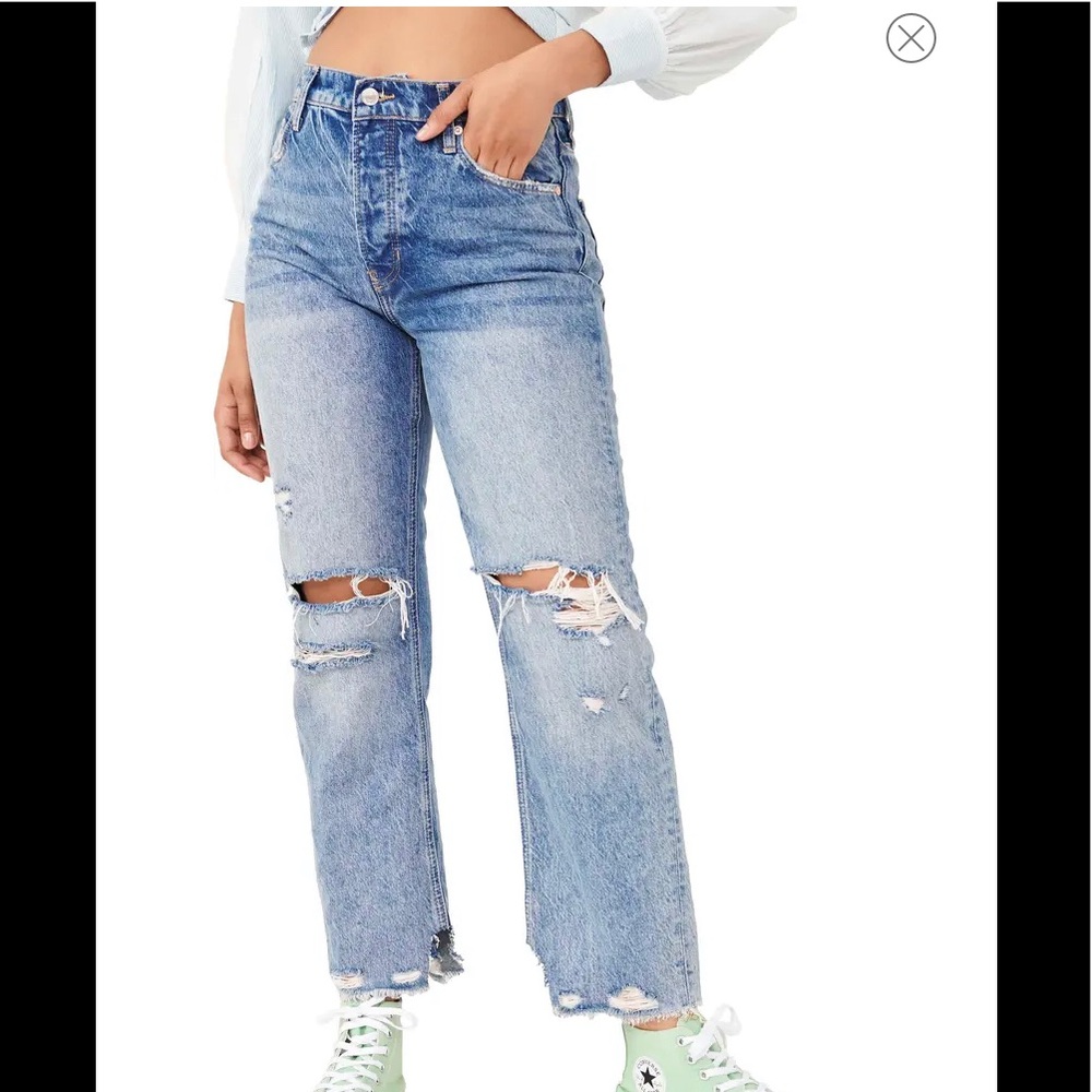 Free People Tapered Baggy Boyfriend Jean